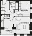 Floorplan of Loop Court, 1 Telegraph Place, Greenwich, London, SE10 0TA