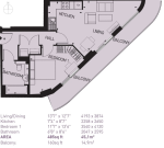 Floorplan of Da Vinci Torre, 77 Loampit Vale, Lewisham, London, SE13 7FA